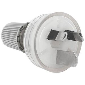 240V 15A AC Mains Rewireable Heavy Duty Plug - Clear