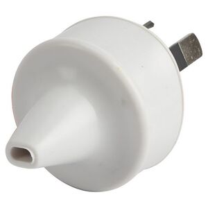 240V AC Mains Screw Terminal Small Entrty Plug - White