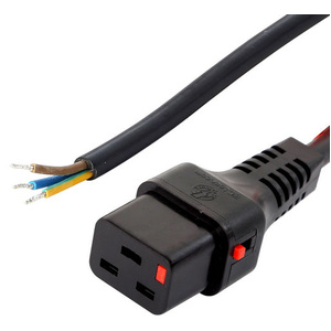 5m 15A IEC-Lock C19 to Bare Wires Power Cable  