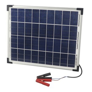 12V 20W Solar Panel Battery Charger with Alligator Clips