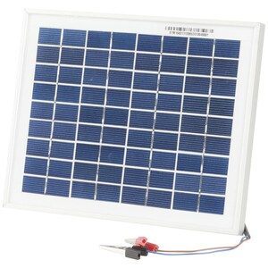 12V 5W Solar Panel Battery Charger with Alligator Clips