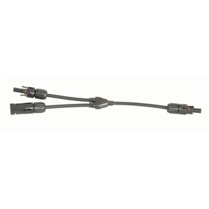 Solar Panel Y-Cable 2 Plug to 1 Socket 300mm
