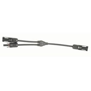 Solar Panel Y-Cable 2 Plug to 1 Socket 300mm