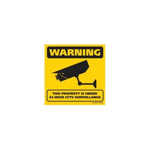 300 x 300mm CCTV Surveillance Corflute Sign
