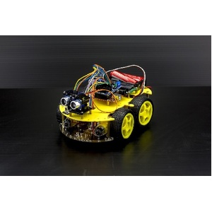 4 Wheel Drive with Ultrasonic & Line Tracer Bluetooth Arduino Project Robot Kit