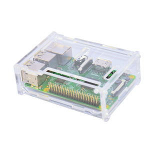 Transparent Acrylic Enclosure Assembly for Raspberry Pi B 3rd Gen