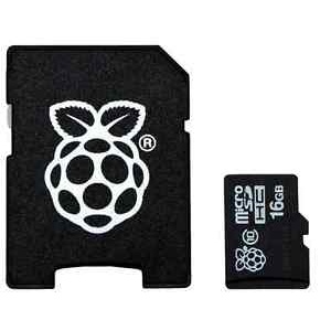 16GB MicroSD Card with NOOBS for Raspberry Pi 