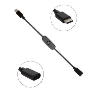 USB-C Type C Inline Cable with On/Off Switch