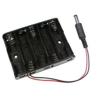 5 x AA Battery Holder with 2.1mm DC plug