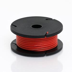 Red Silicone Solid Core Wire 26AWG Cable - 25ft Roll