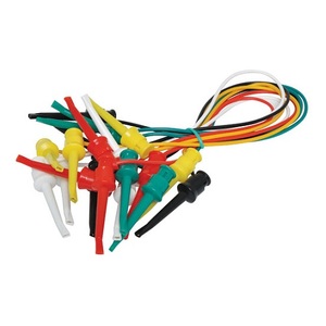 Spring IC Clip To IC Clip Test Lead Set - Pack of 10