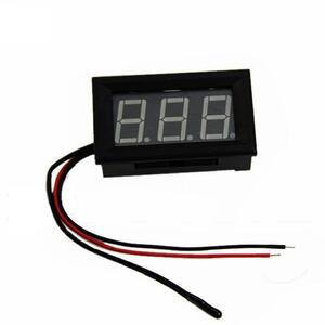 Blue LED Panel Mount Temperature Meter