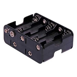 10 X AA Square Battery Holder with Battery Snap Terminal