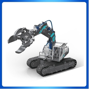 Water Powered Hydraulic Excavator with Claw Grabber DIY Kit
