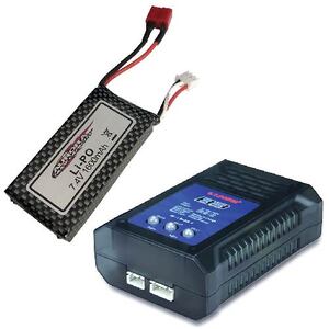 7.4v 1600MaH Li-Po Rechargeable Battery with Mains Charger