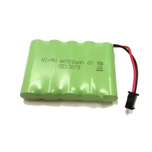Rechargeable 6V 500mAh Ni-Mh Battery with 2 Pin SM Plug
