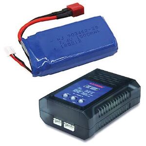 7.4V 1500mAh Li-Po Rechargeable Battery Pack with Mains Charger