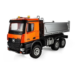 1598 6WD RC Dump Truck 1:14 Construction Scale Model - Orange