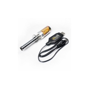 Rechargeable RC Nitro Glow Plug Starter with USB Charger