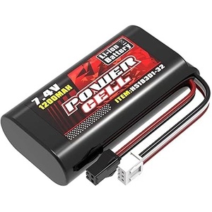 7.4V 1300mah Rechargeable Li-ion Battery Hard Case w/ Deans Connector