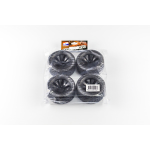Wheels and Tyres set to suit HBX 1:12 TR1062 Truggy
