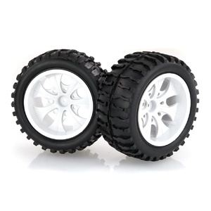 08010C  HSP 2.8" Off Road Tyres on White Spoke Rims