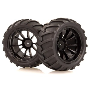 08010F HSP 2.8" Off Road V-Groove Tyres on 10 Spoke Black Rims (2pc)