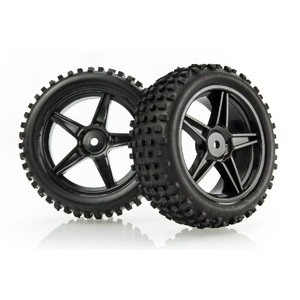 06010 HSP 2.3" Front Buggy Tyres on Black Rims (2pc)