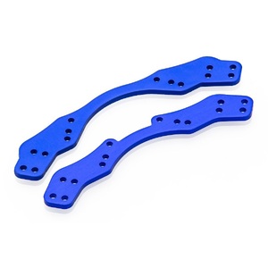 96302 HSP Dark Blue Aluminium Rear Body Post Mounting Plates (2pc)