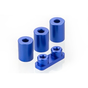 990007 HSP Dark Blue Aluminium Servo Mounts (4pc)