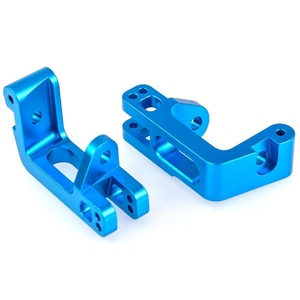 860009 HSP Blue Aluminium Front Hub Carrier Set