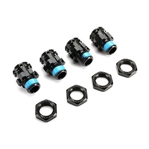 505231BK-10 Team Magic Aluminium Splined Wheel Hubs and Nuts