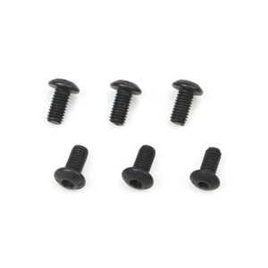 126308BU Team Magic 3 x 8mm Steel Button Head Screws (6pc)