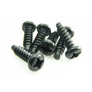 116310RCR Team Magic 3 x 10mm Steel Round Head Screws (6pc)