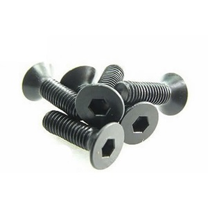 126310 Team Magic 3 x 10mm Steel Flat Head Screws (6pc)