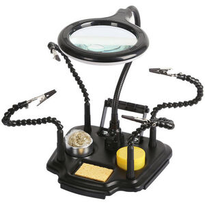 Multifunction Soldering Helping Hands with LED Magniying Lamp
