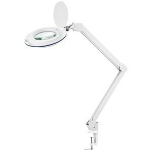 60 Dimmable LED Magnifier Lamp with Desk Clamp