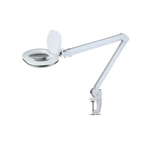 6 x 4.5" Dimmable 60 x LED Magnifier Lamp with Desk Clamp