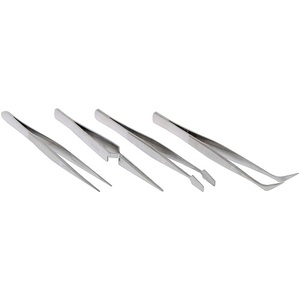 4 Piece Precision Tweezer Set