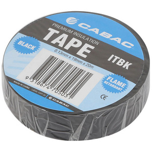 20m 19mm Black Insulation Tape