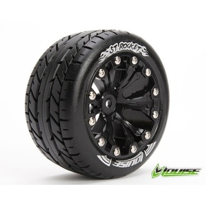 ST Rocket 1/10 Stadium Truck Tyre and Wheels - Pair