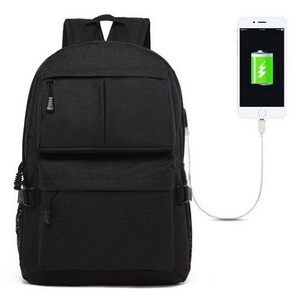 15.6" Laptop Travel Backpack with USB Charging Port - Black