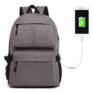 15.6" Laptop Travel Backpack with USB Charging Port - Grey