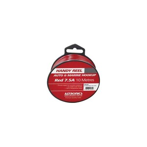 Red 7.5A Tinned Automotive Single Core Cable 10m Reel 