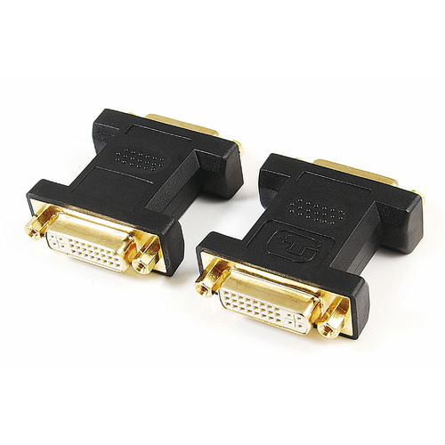 DVI Female Socket to DVI Female Socket Plug Adaptor Converter