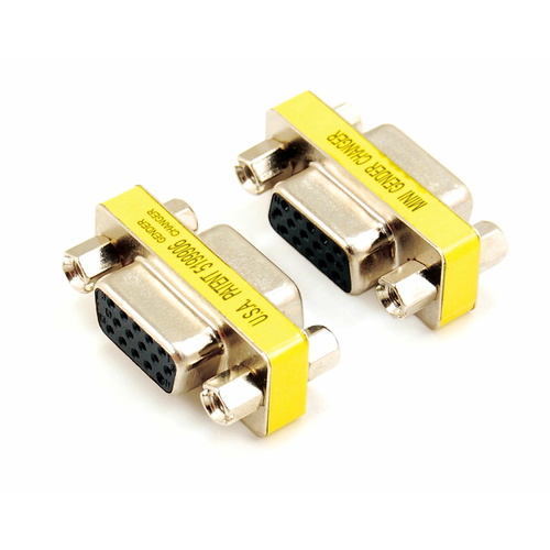 DB15 VGA Socket to Socket Adaptor Converter