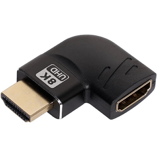 8K HDMI 90 Degree Left Male To Female Adapter