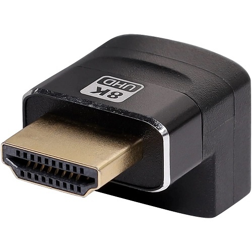 8K HDMI Right Angle Down Male To Female Adapter
