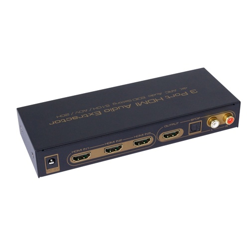 3 Port HDMI V1.4 Switch with Audio Splitter