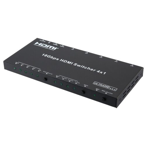 4 Input HDMI 2.0 4K @ 60Hz Switcher with Audio Extractor